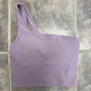 Lululemon ribbed nulu asymmetrical yoga tank